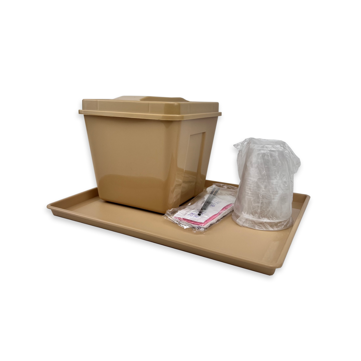 Ice Buckets & Amenity Trays Beige