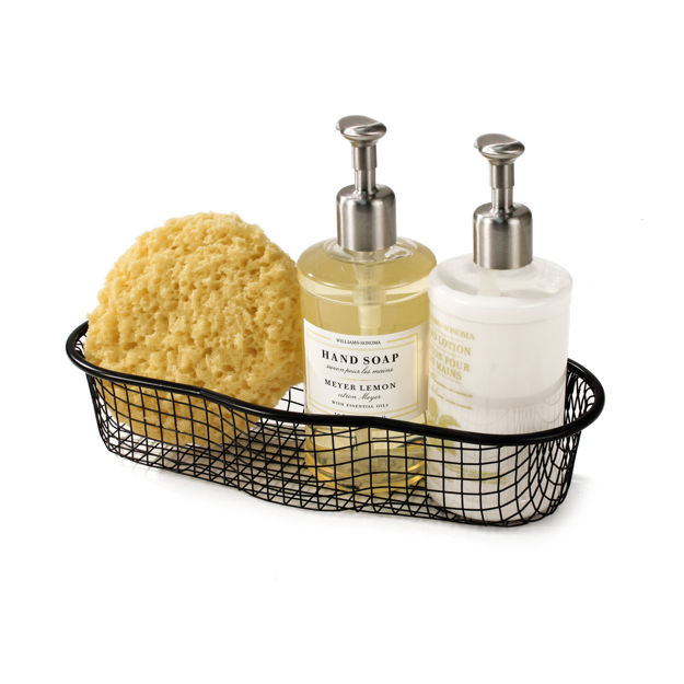 Long Steel Wire Caddy, Black, 3"Hx12.25"Wx5.5"D, 12/CS