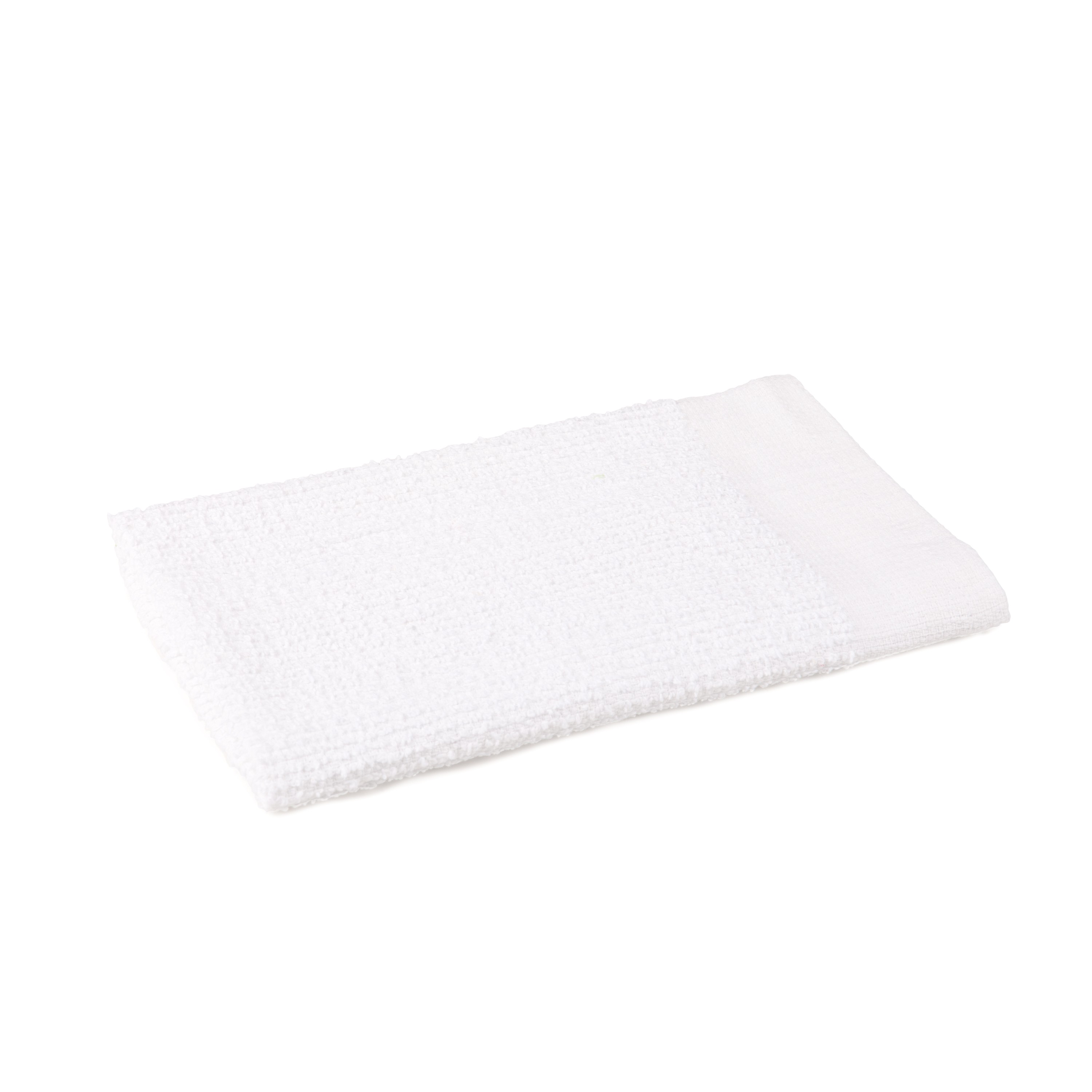 Bar Mop, Terry, White, 16x19, 32oz