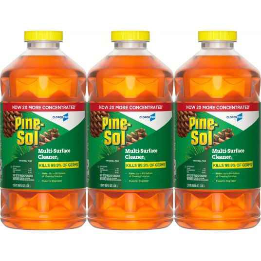 Pine-Sol 2x Concentrated Cleaner, Lemon Scent, 80 oz, 3/CS