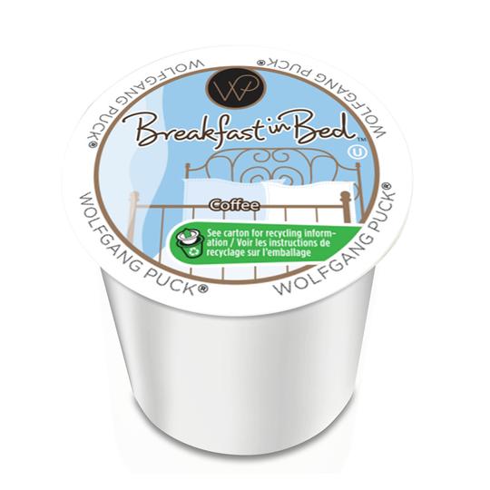 Wolfgang Puck, Coffee, K Cup Type, Breakfast in Bed Medium Roast, Regular, 96/CS