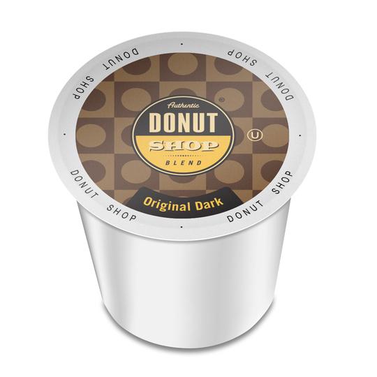Donut Shop, Coffee, K Cup Type, Original Dark Roast, 96/CS