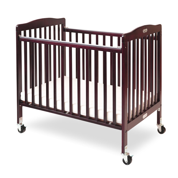 LA Baby, Crib, Commercial, Wood, Cherry, 883A