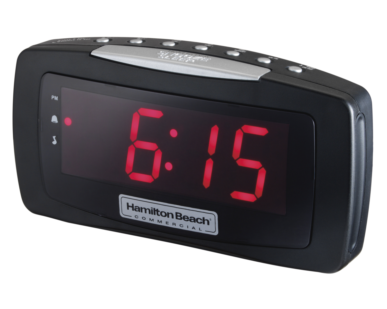 Hamilton Beach, Clock Radio w/ Easy-to-Read Display, Black
