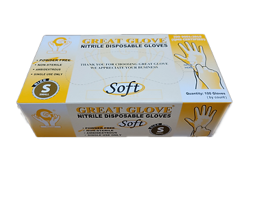 Blue Nitrile Gloves, 3.5mil, Powder-free, Medium, 100/BX