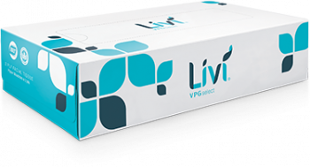 Livi VPG Facial Tissue, 11513, 2 ply, 100 Sheets, Flat, 30/CS