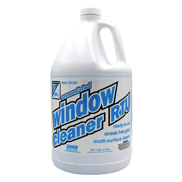 Glass Cleaner, Commercial Strength, 1 Gal, 4/CS
