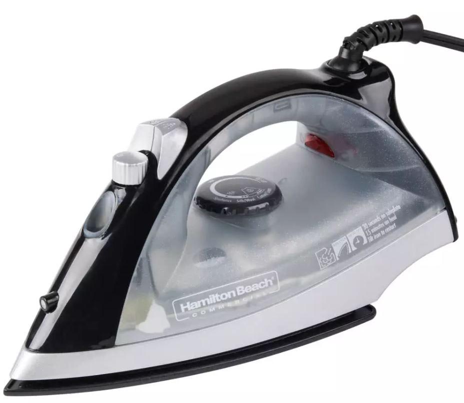 Hamilton Beach, Lightweight Iron, Extra Long Cord, Black