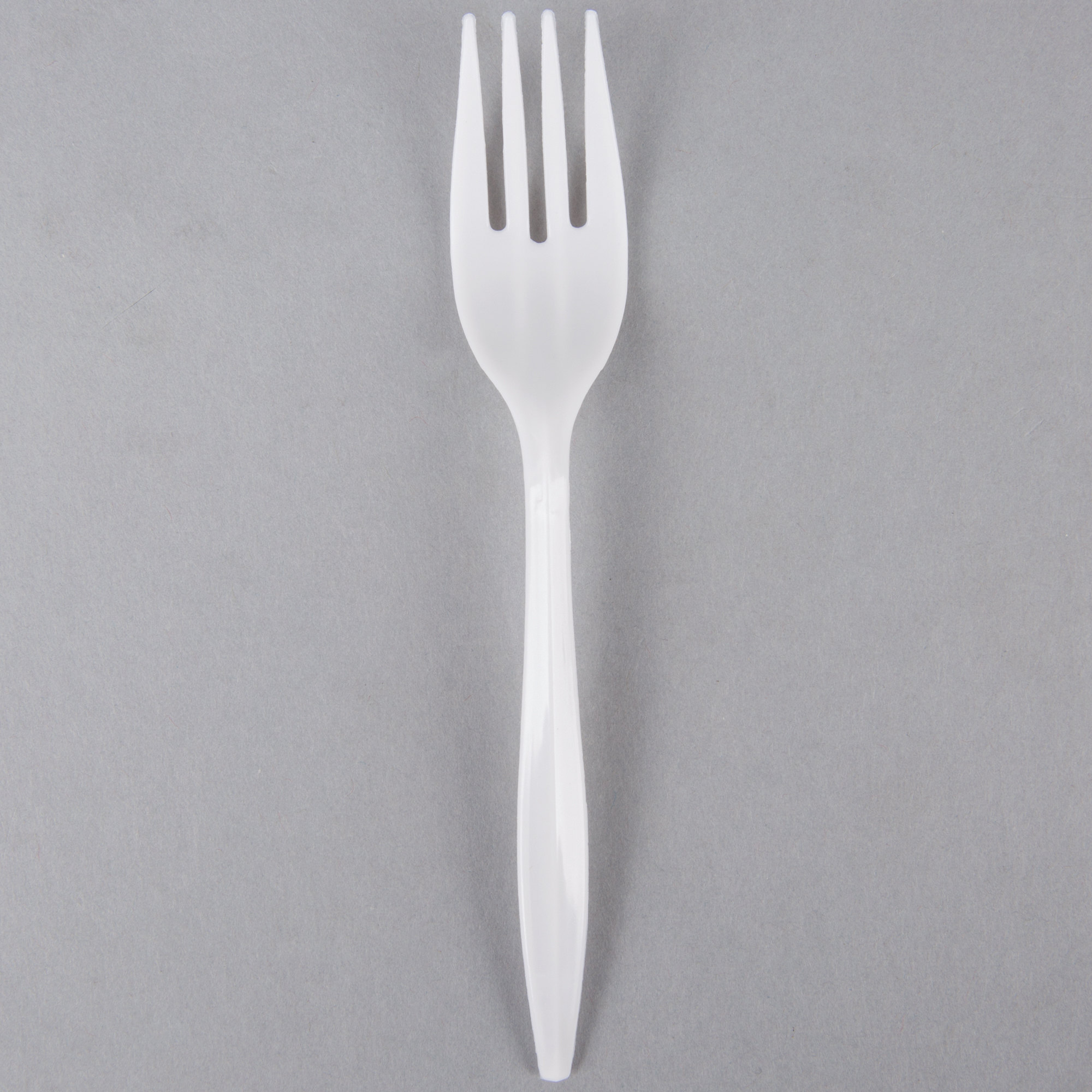 Plastic Forks, Medium Weight, White, 1000/CS