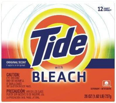 Tide Laundry Detergent w/ Bleach, 144 oz, 1/CS
