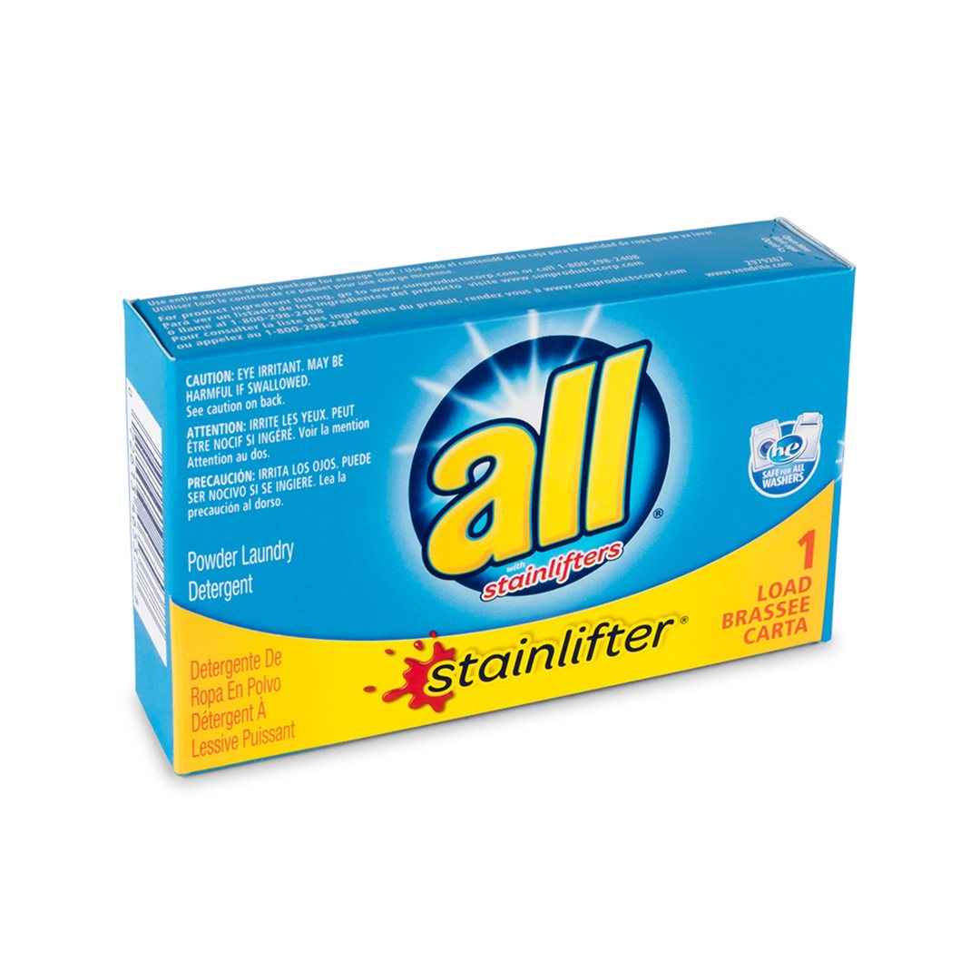 All Ultra Powder Detergent, Vending Boxes, 2.2 oz, 100/CS