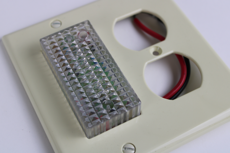 Night Light, Wall Plate, LED 400, 2 Outlets