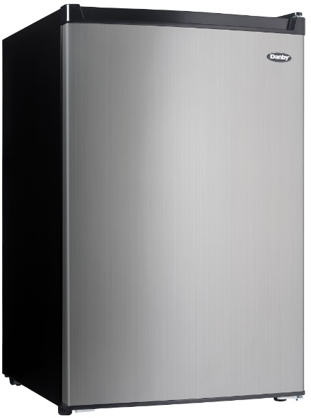 Danby Refrigerator w/ Freezer, 4.5 Cuft, Stainless