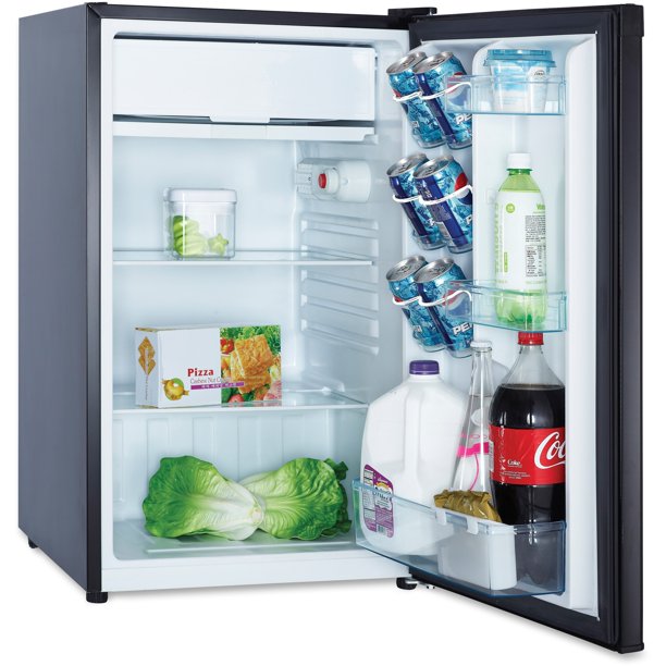 Avanti, Refrigerator, 4.4 Cu ft, Chiller Compartment, Black