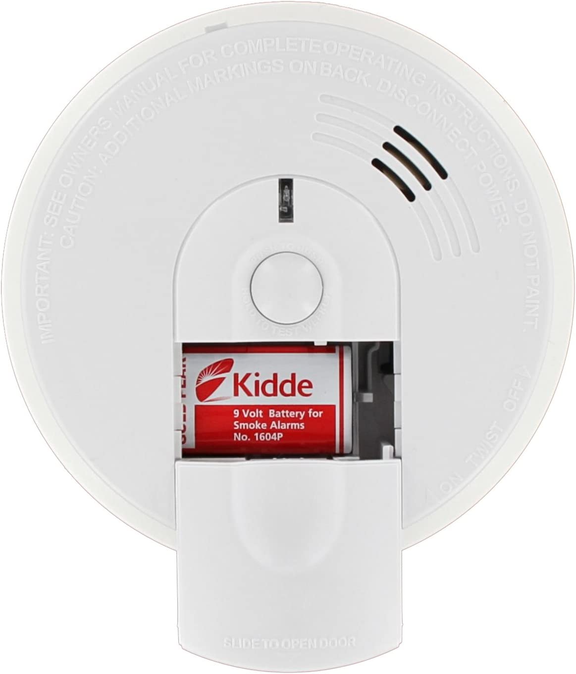 Kidde Smoke Alarm with 9V Battery Backup, Hardwired