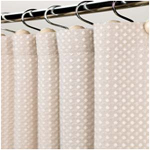Diamond Dobby, Poly, Shower Curtain, Beige, 70x72