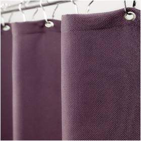 Designer Collection Burgundy, Poly, Shower Curtain, Green, 70x72