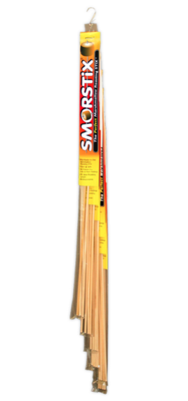 Smorstix, Wooden Sticks Only, Clip Strip, 48/CS