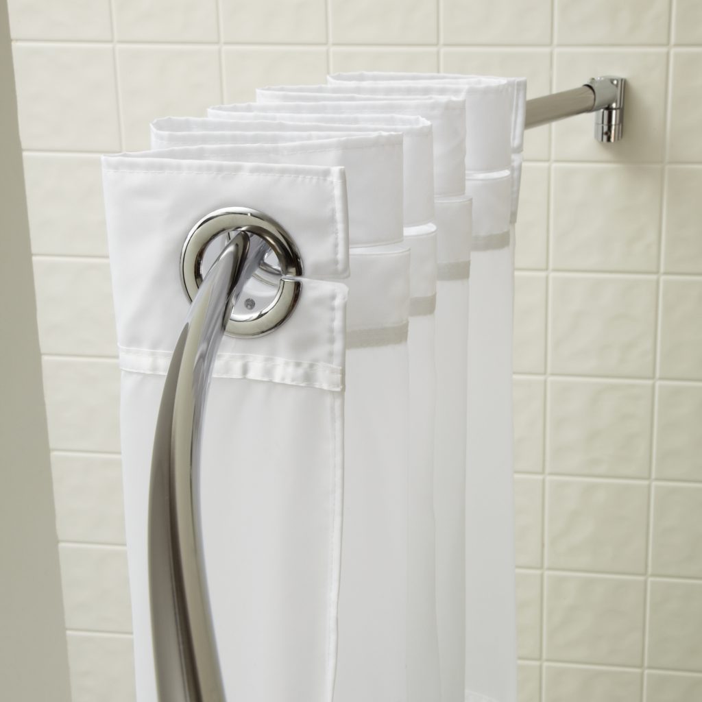 Crescent OVAL Shower Rod, 6 ft, Brushed Finish, Each*