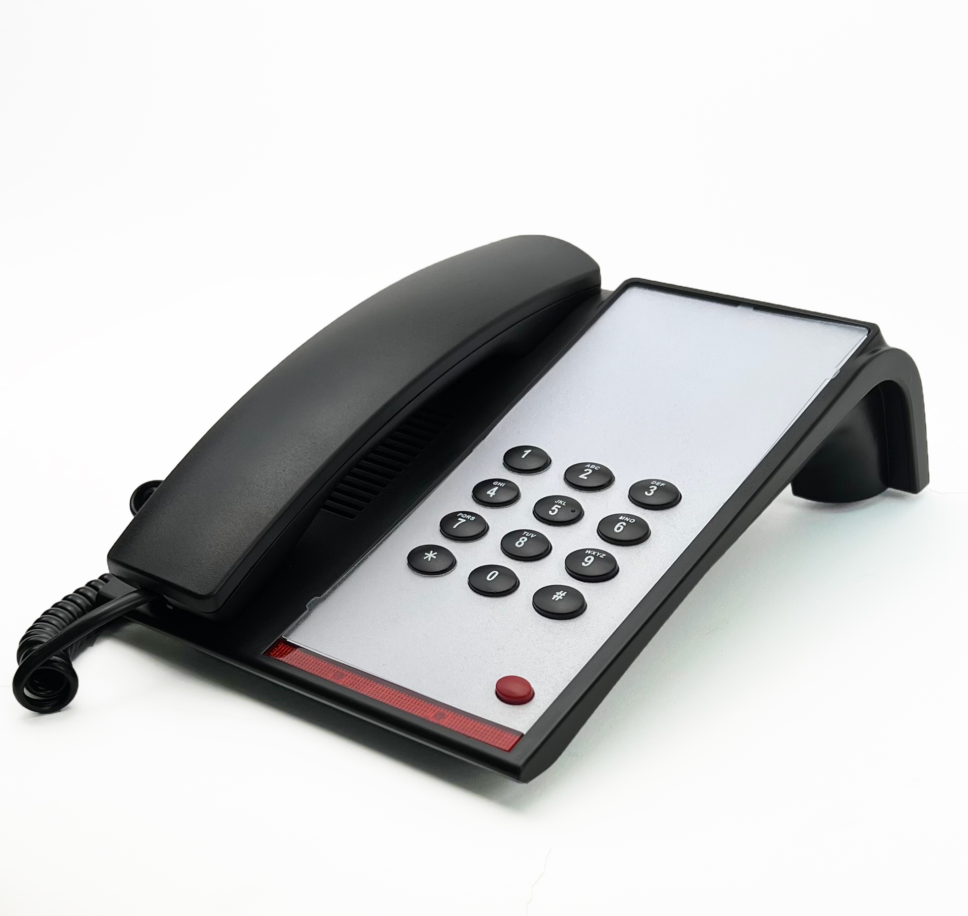 Vertex Sterling Phone, Black, 1 Line, Message Light, Speaker