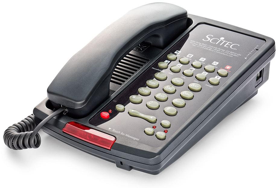 Scitec Aegis Single Line Phone, Speaker phone 10S-08 Black