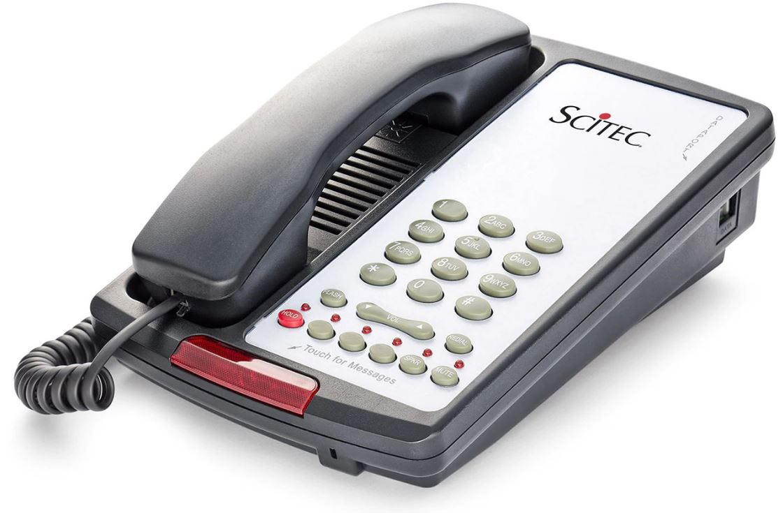 Scitec Aegis, Phone, 2-Line, Speakerphone TP-08, Black