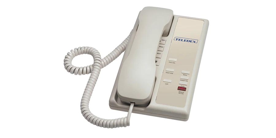 Teledex, Phone, Nugget+3, Single-Line, Black