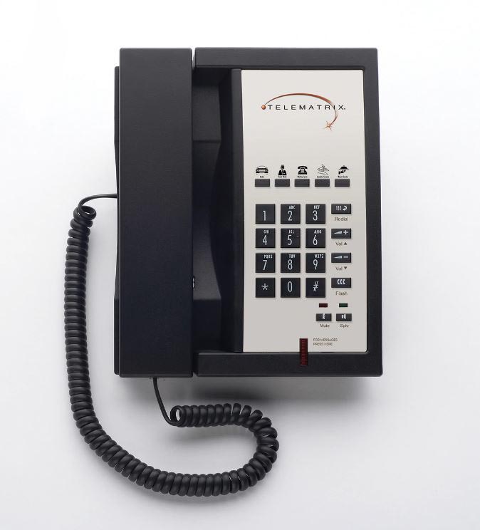Telematrix, Phone, 3300MWD5, Message Waiting, 5 Key, Black