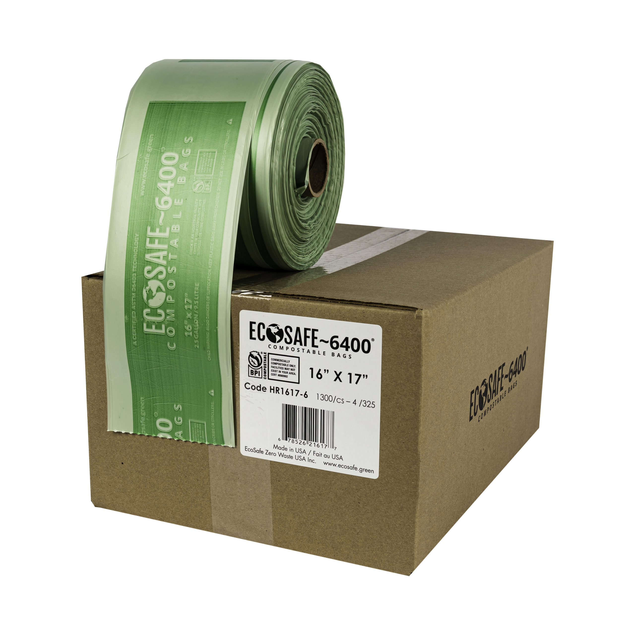 EcoSafe Compostable Bin Liners, Multi-Res, 1300/CS