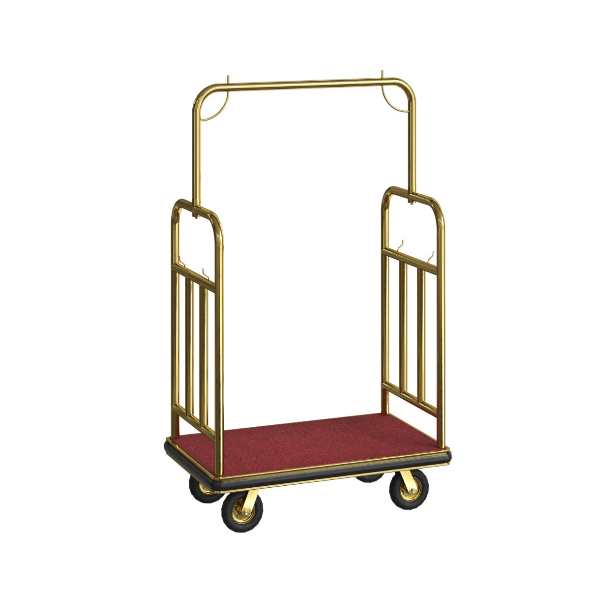 Boutique Luggage Cart - Gold