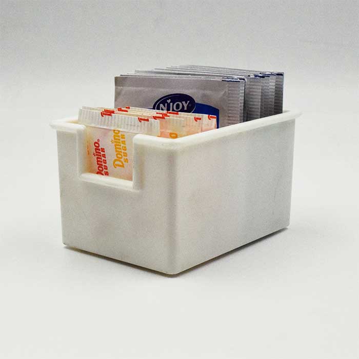 Condiment Caddy, Plastic, White