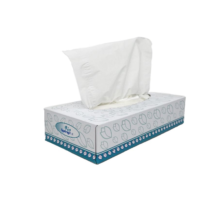 Spring Mist Facial Tissue, Flat Box
