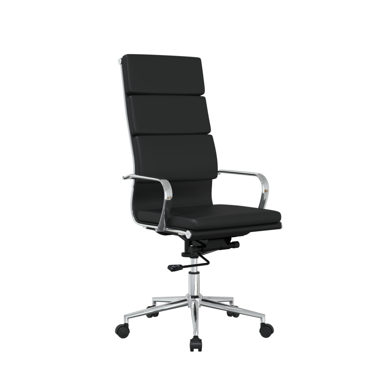 SleepNest Executive, High Back, Synthetic Leather Task Chair with Metal Arms
