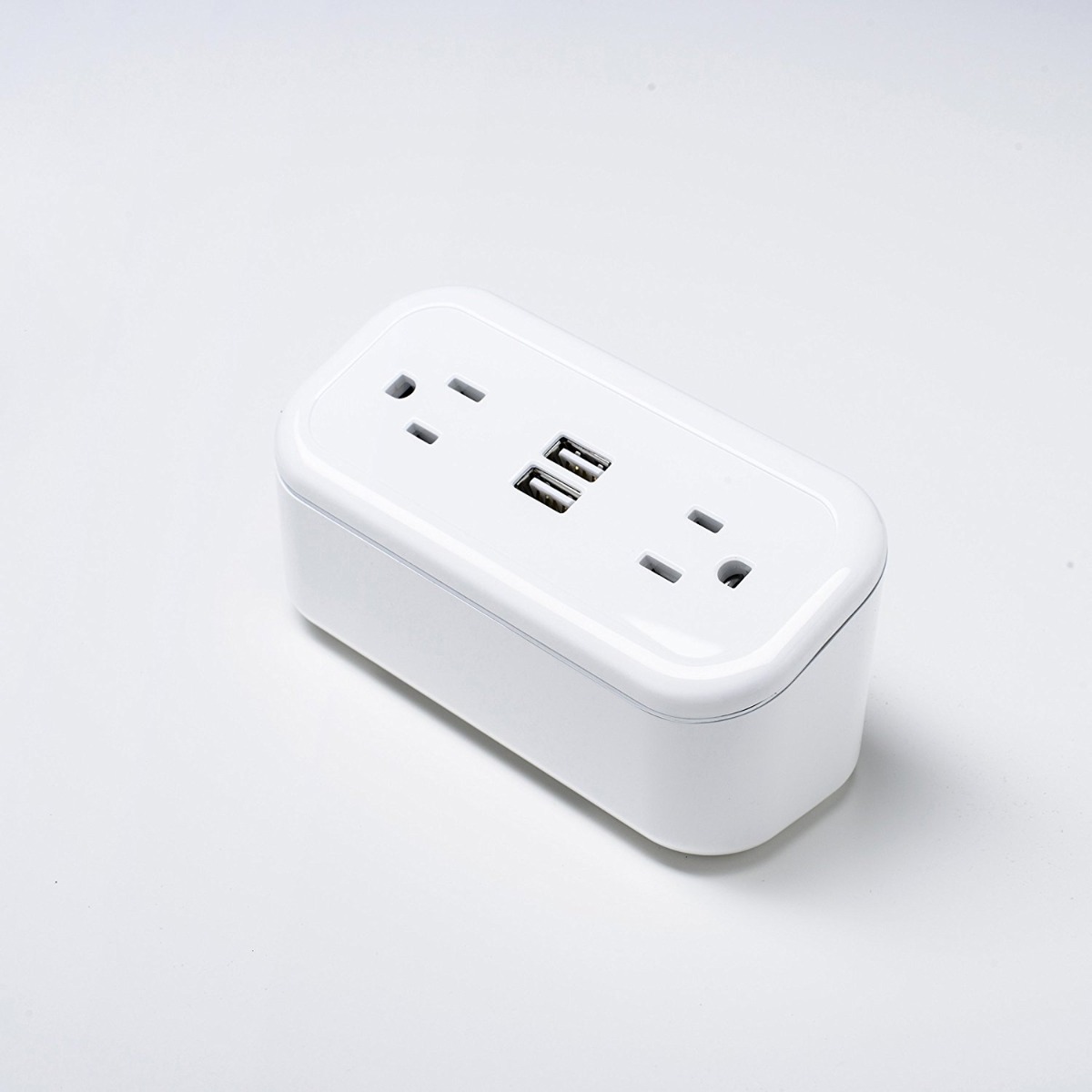 CubieMini 2.0 Desktop, 2 USB & 2 Outlets, White