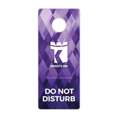 Knights Inn, Do Not Disturb Sign, Doorknob Hanger, 100/CS