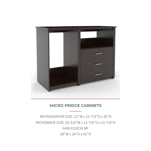 Quality Inn Classic Micro Fridge Cabinets