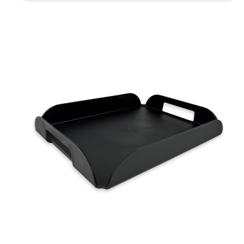 Deluxe Amenity Tray w/ Handles, Black, 11x14, 6/CS