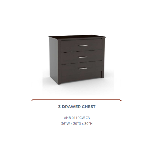 Quality Inn Classic 3 Drawer Chest