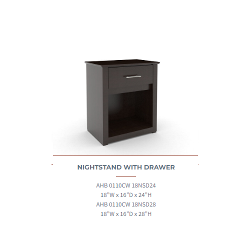 Quality Inn Classic Nightstand With Drawer