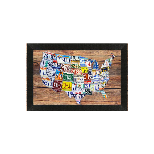 Econo Lodge, Framed Artwork for Guestroom, States, 30w"x20h"