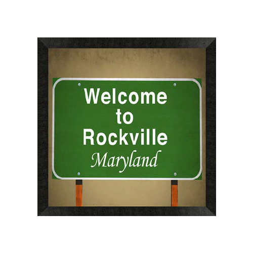 Econo Lodge, Framed Artwork for Guestroom, "Welcome to", 18w"x18h"