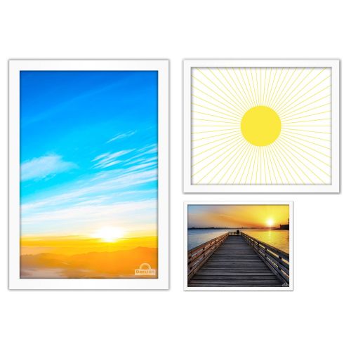 Days Inn Lobby Art, 3 pc Gallery, Sunburst, 62"W x 42"H (Specify Image # for bottom right)