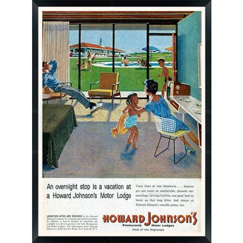 Howard Johnson Lobby Art, Kids Play, 37w x 49h