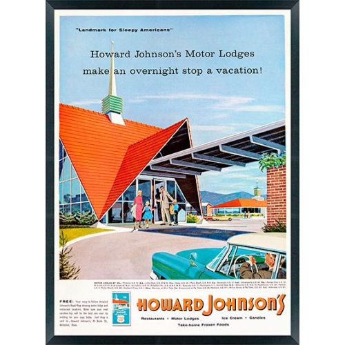 Howard Johnson Lobby Art, Front Drive, 37w x 49h