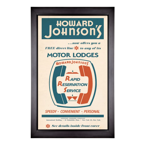 Howard Johnson Lobby Art, Reservation, 20w x 40h