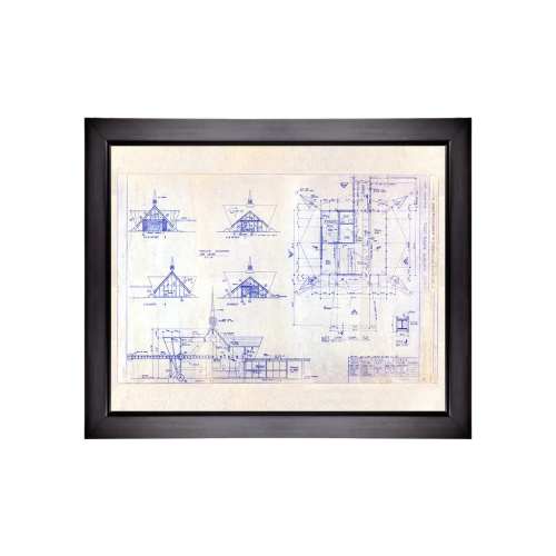 Howard Johnson Lobby Art, Blueprint, 26w x 17h