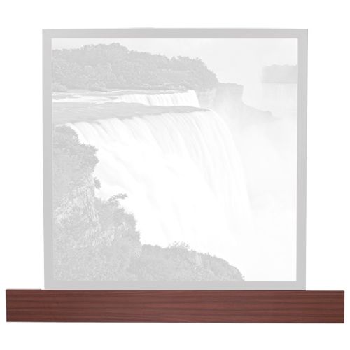 Super 8, Headboard Shelf, King, Brown/Walnut