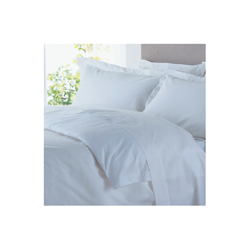 Pearl Duvet Cover, White Cotton/Poly Plain, Envelope, King
