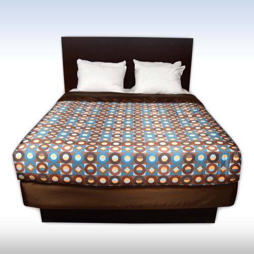 Quilted Coverlet, Sunrise Teal, Queen 92x95
