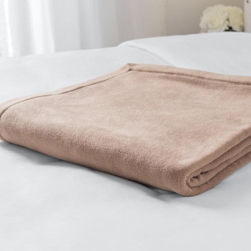 Sobellux, Blanket, 108x90, Tan, 300GSM, Fleece